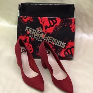 Fergalicious by Fergie Diva Red Pumps Size 9M